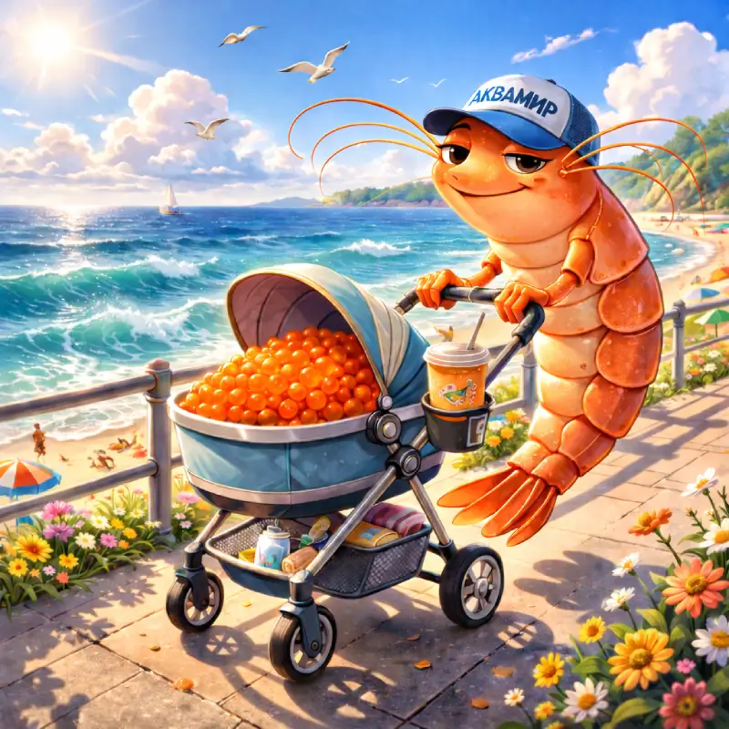 В Аквамире у креветок появились икринки